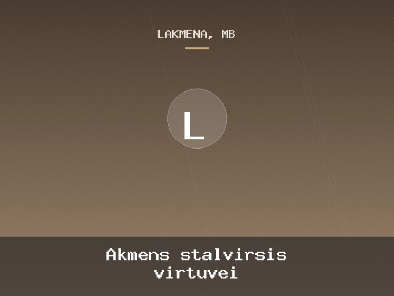 Akmens stalvirsis virtuvei
