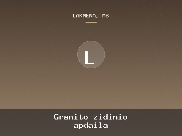 Granito zidinio apdaila