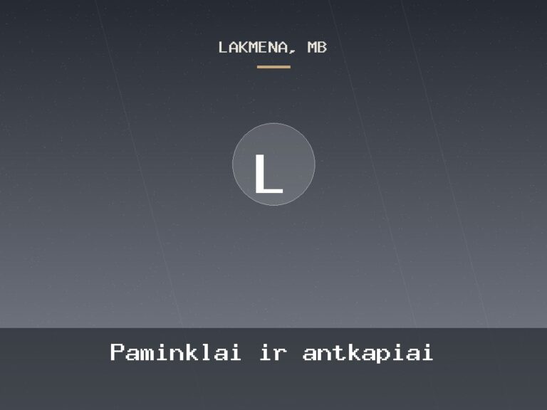 Paminklai ir antkapiai