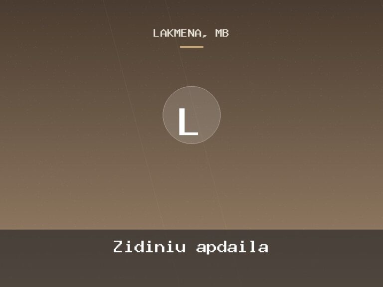 Zidiniu apdaila